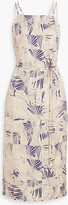 Thumbnail for your product : Equipment Carris wrap-effect printed twill midi dress
