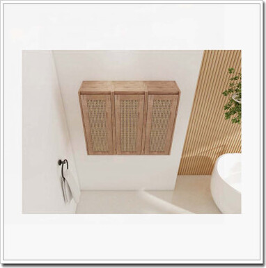 Latitude Run Bathroom Cabinet,Soft Close Doors,Float Mounting Design