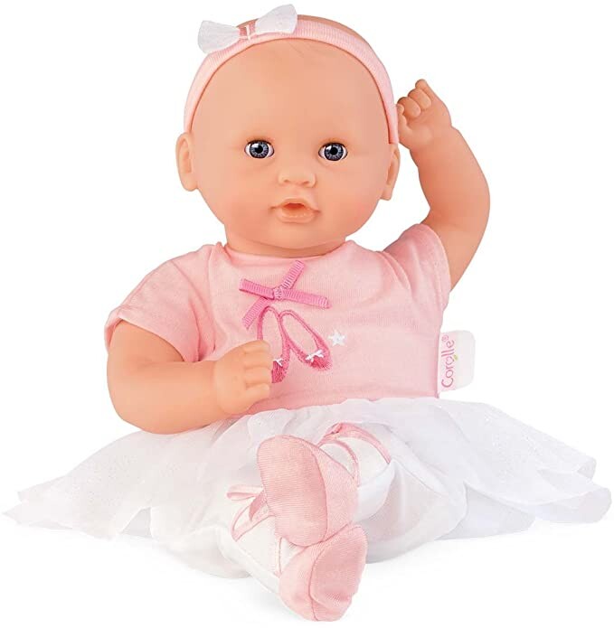 Corolle Mon Premier Bebe Calin Ballerina, Pink/White, 12"""
