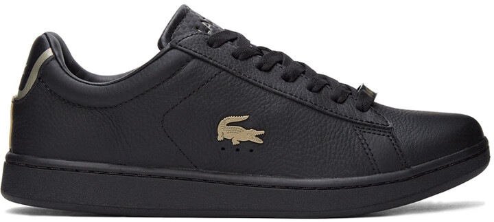 lacoste black shoes