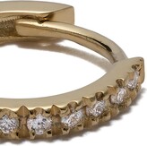 Thumbnail for your product : Feidt Paris 18kt Yellow Gold Diamond Medium Creole Hoop