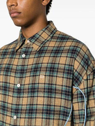 NAMESAKE Charlotte panelled plaid shirt - ShopStyle