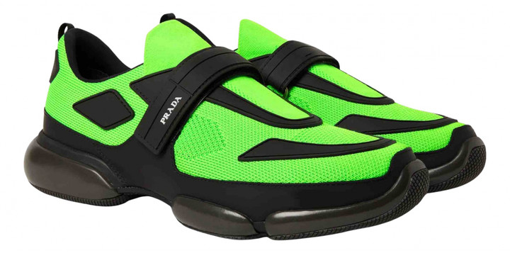 green prada shoes