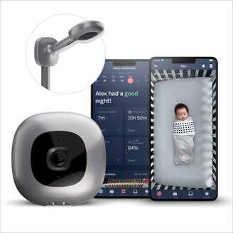 Nanit Pro Smart Baby Monitor & Wall Mount, Silver