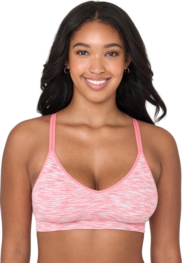 Kindly Yours Women’s Wire-Free Seamless Textured Voop Bralette, Sizes S-XXXL