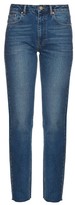 Thumbnail for your product : Raey Rail High-rise Straight-leg Jeans - Indigo