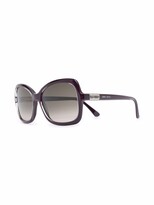 Thumbnail for your product : Jimmy Choo Gradient Oversize-Frame Sunglasses