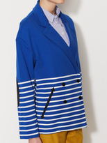 Thumbnail for your product : Boy By Band Of Outsiders Boxy Striped Peacoat