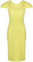 Thumbnail for your product : Roland Mouret Chafford Yellow Midi Dress