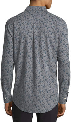 Peter Millar Snow Hares Flannel Sport Shirt