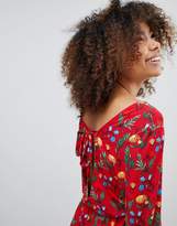 Thumbnail for your product : Monki Printed Long Sleeve Playsuit