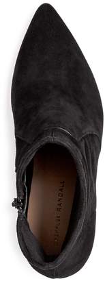 Loeffler Randall Women's Isla Suede Pointed Toe Block Heel Booties