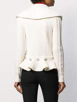 Thumbnail for your product : Alexander McQueen rib-knit peplum cardigan