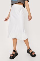 Thumbnail for your product : Nasty Gal Womens Plus Size Satin Midi Skirt