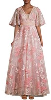 Thumbnail for your product : Mac Duggal Beaded Floral Ballgown