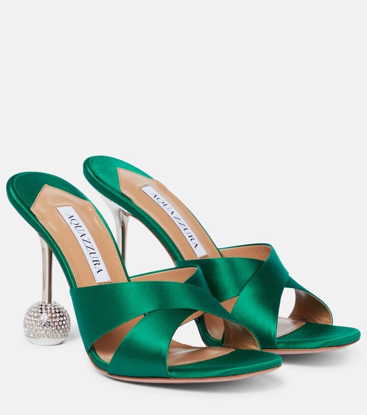 Green Satin Shoes | Shop The Largest Collection | ShopStyle