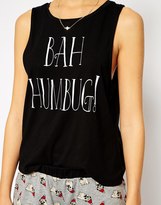 Thumbnail for your product : ASOS Bah Humbug Christmas Pug Singlet & Short Pyjama Set
