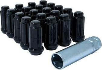 Gorilla Automotive 5Lug 9/16 SPLINE WIK TRUCK BLK GOR SD Spline Lug Nut Install Kit, K5TS-00916BGR