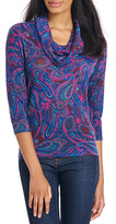 Thumbnail for your product : Jones New York 3/4 Sleeve Cowl Neck Sweater