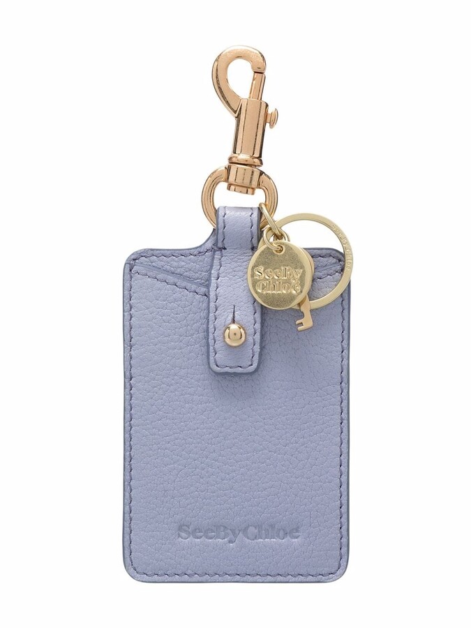 See by Chloe EmbossedLogo Leather Keychain ShopStyle