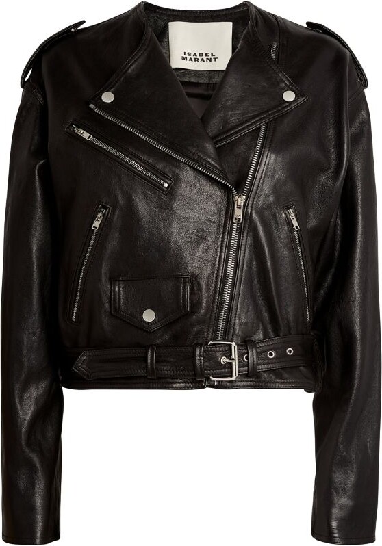Isabel Marant Audric Leather Jacket - ShopStyle