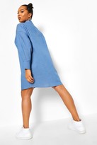 Thumbnail for your product : boohoo Plus Oversized Chambray Boyfriend Shirt Dress