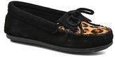 Thumbnail for your product : Minnetonka Kids's Leopard Kilty Moc G Loafers in Black