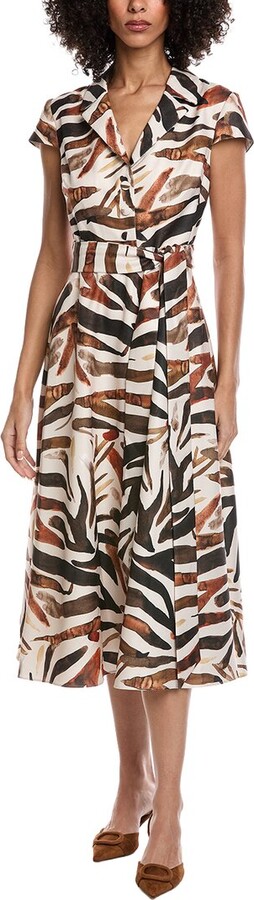 Badgley Mischka Fit & Flare Midi Dress