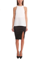 Thumbnail for your product : Frame Denim Le High Leather Pencil Skirt