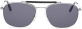 Thumbnail for your product : Tom Ford Marlon Metal Navigator Sunglasses, Light Gray