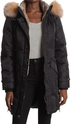 1 madison genuine fur hooded jacket