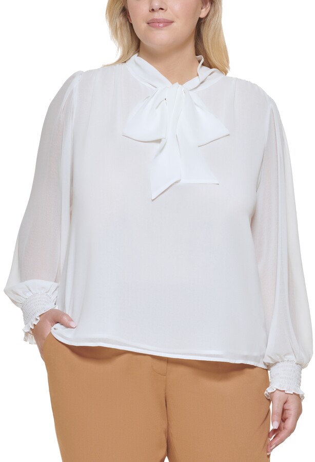 calvin klein blouses plus size