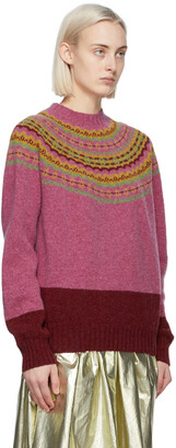 Molly Goddard Pink & Red Benny Sweater