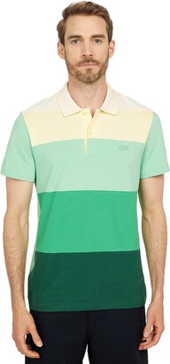 Lacoste Men's Short Sleeve Regular Fit Ombre Colorblock Lightweight Pique  Polo Shirt - ShopStyle