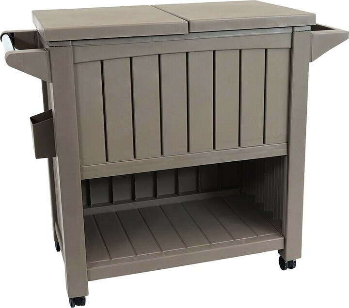 Sunnydaze Patio Serving Cart With Prep Table Cooler ShopStyle