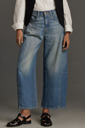 Pilcro Heritage Curve Mid-Rise Wide-Leg Jeans