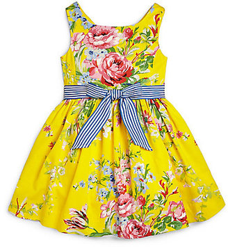 Ralph Lauren Toddler Girl's Floral Sateen Dress