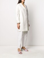 Thumbnail for your product : Ermanno Scervino Pearl-Embellished Mid-Length Coat