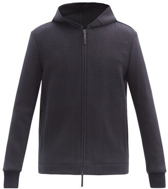 Gabriela Hearst Holden Zipped Cashmere Hooded Sweatshirt - Navy