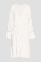 Thumbnail for your product : See by Chloe Lace-trimmed piqué dress