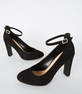 Thumbnail for your product : New Look Wide Fit Suedette Ankle Strap Courts