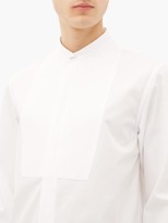 Thumbnail for your product : Jil Sander Band-collar Cotton-poplin Tuxedo Shirt - White