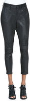 Thumbnail for your product : Rag and Bone 3856 rag & bone/JEAN Dash Cropped Suede Trousers, Black
