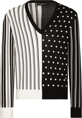 polka dot sweater for men