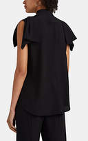 Thumbnail for your product : Prada Women's Silk Pleated-Panel Blouse - Black