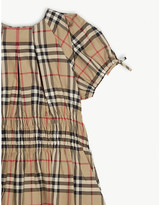 Thumbnail for your product : Burberry Joyce checked cotton dress 3-14 years