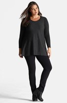 Thumbnail for your product : Eileen Fisher Skinny Ponte Knit Pants (Plus)