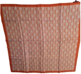 Thumbnail for your product : Carolina Herrera Orange Silk Scarf