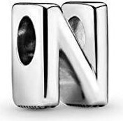 Pandora Letter N Charm - Gift for Her - Sterling Silver