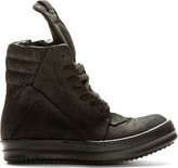 Thumbnail for your product : Rick Owens Black Geobasket High Top Sneakers